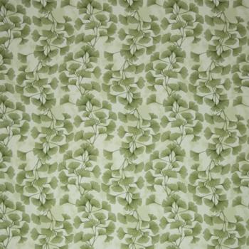 Baumwoll Jersey Swafing Yoga Love Ginko Grün auf Creme-Grün
